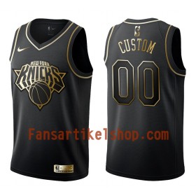 NBA New York Knicks Trikot Benutzerdefinierte Nike Schwarz Golden Edition Swingman - Herren